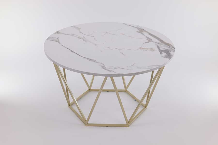 Large Geometric Marble Coffee Table main image