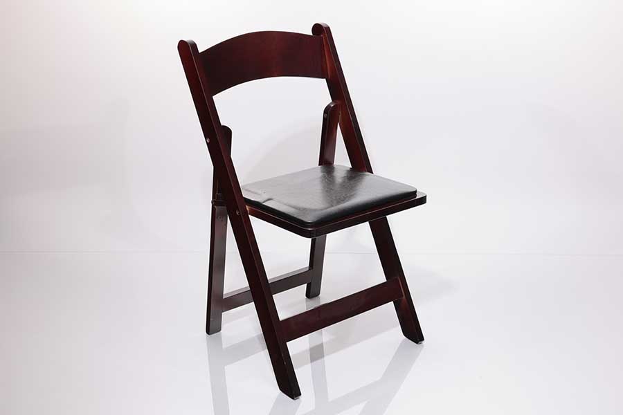 Mahogany Wooden Folding Chair-image