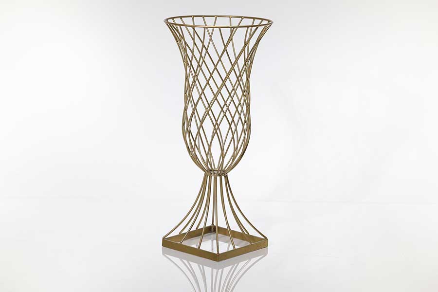 Small Gold Wire Floor Vase main image