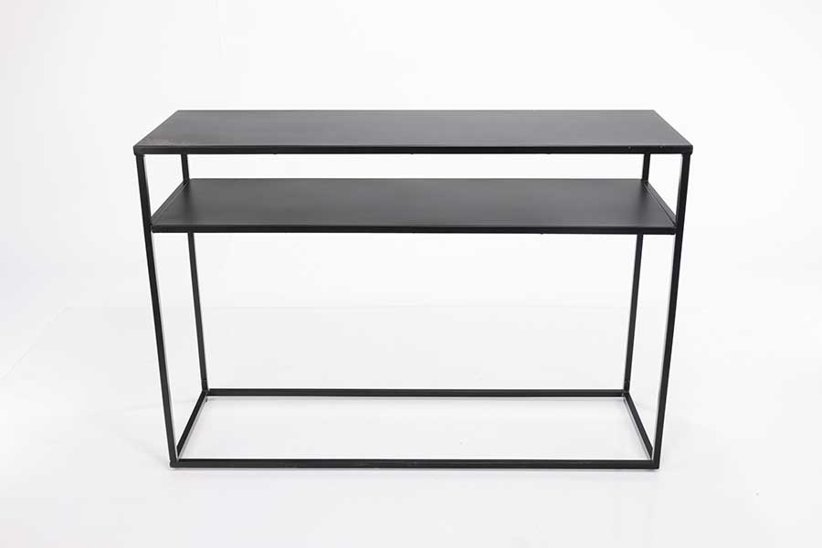 Black Metal Console Table-image