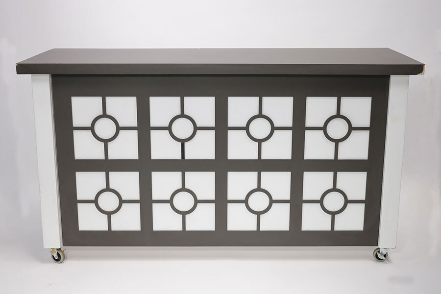 Square Panel White/Graphite Bar main image