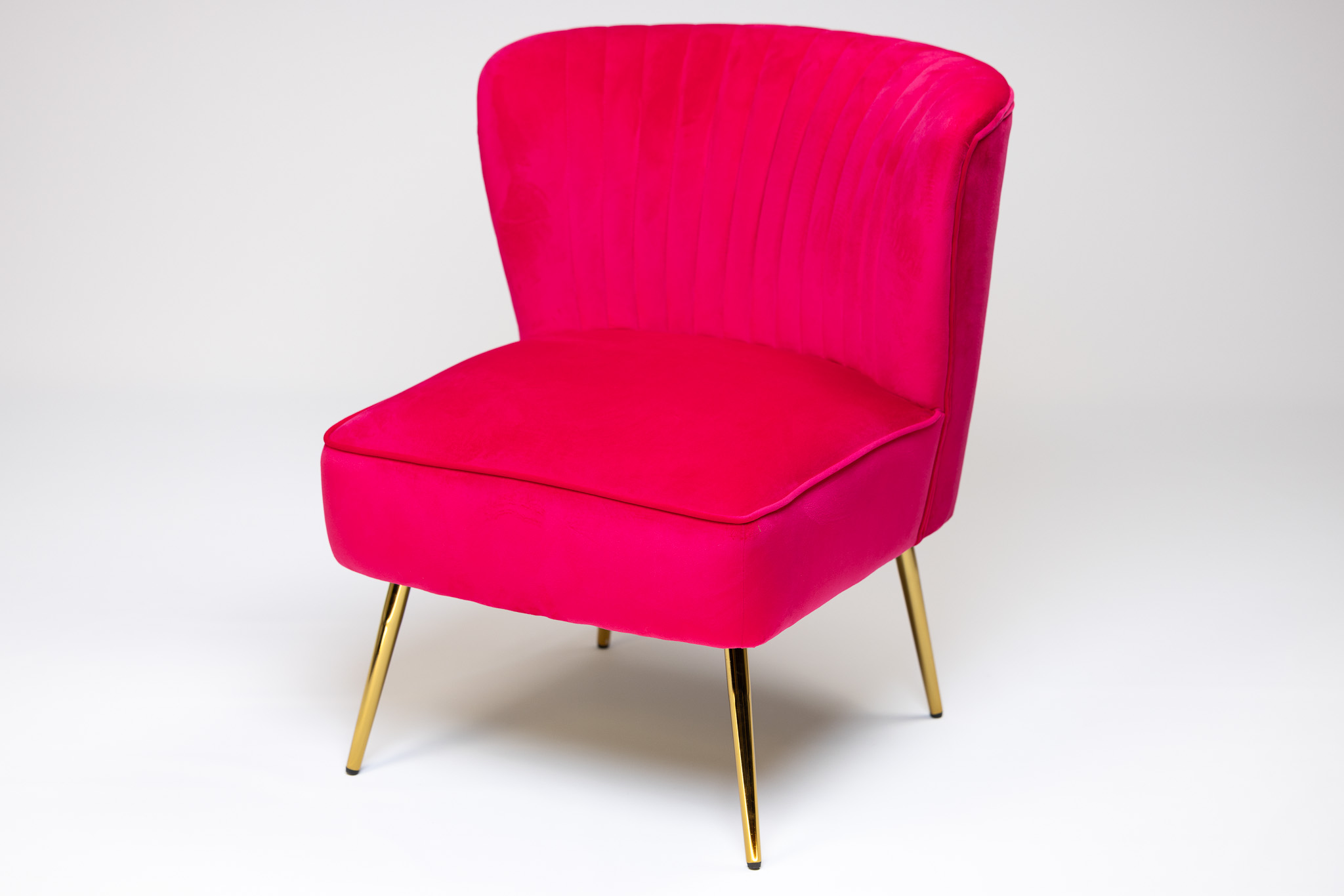 Fuchsia Velvet Chair-image